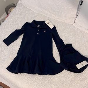 Ralph Lauren navy dress & bloomers